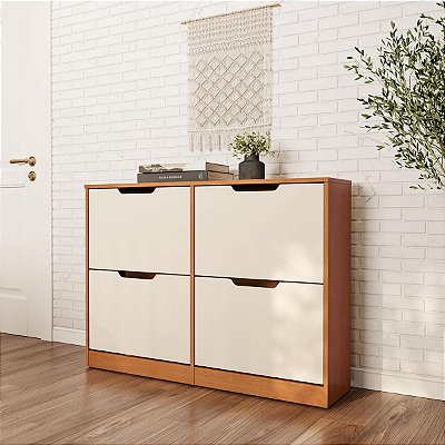 Sapateira Madri Organizadora 110x92cm com 4 Gavetas