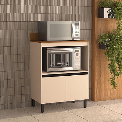 Balcão para Cozinha 80x115,5cm com Nicho e 2 Portas