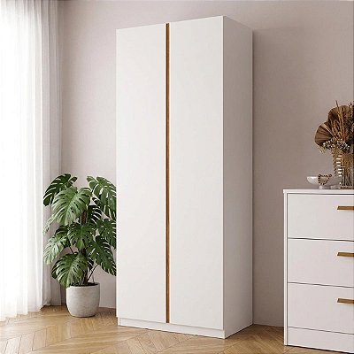 Sapateira Linea 66x187cm 2 Portas 100% MDF com Puxadores Cava