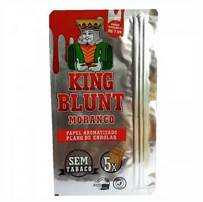 Blunt KING BLUNT Morango (Envelope c/ 5un.)