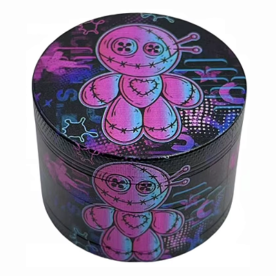 Dichavador de Metal (Liga de Zinco) 4 Partes 'Boneco Vudu' - (40x30mm)