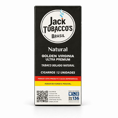Tabaco Bolado Jack Tobaccos Tradicional Golden Virgínia