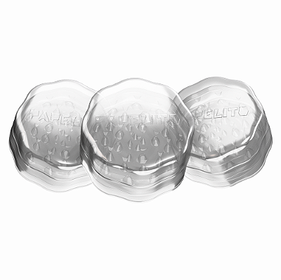 Dichavador de Policarbonato 3 Partes Papelito Cristal - (50x30mm)