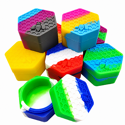 Container de Silicone (Slick) Hexagonal Abelha - 26ml
