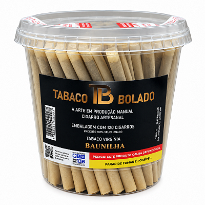 Tabaco Bolado TB (Baunilha) - Pote c/120un