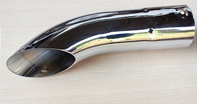 Ponteira de Escapamento Curva 4" 410mm