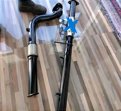 Downpipe com pente Ranger 2.2 e 3.2 2012 - 2016  + ELIMINADOR DPF