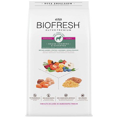 Ração Biofresh Light Para Cães Adultos de Grandes e Gigantes