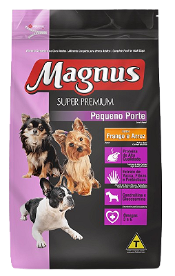 Magnus Super Premium Cães Adultos Pequeno Porte Frango e Arroz 10,1Kg