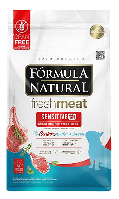 Ração Fórmula Natural Fresh Meat Sensitive Cão Mini Pequeno 10,1Kg