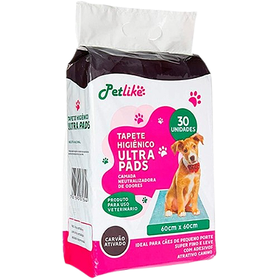 Tapete Higiênico com Carbono Antiodor com 30 Unid.