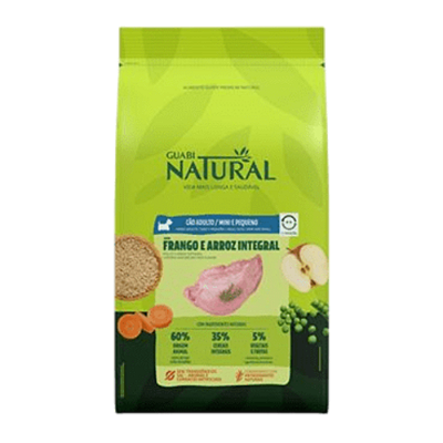 Ração Guabi Natural Cão Adulto Pequeno Frango e Arroz 2,5Kg