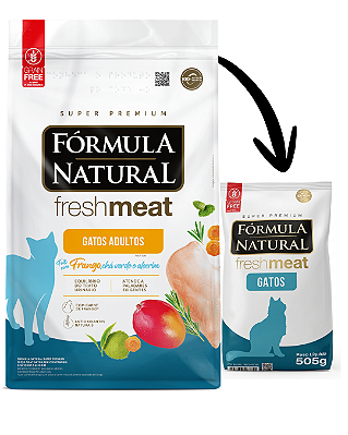 Ração Fórmula Natural Fresh Meat Gatos Adultos Frango 505g