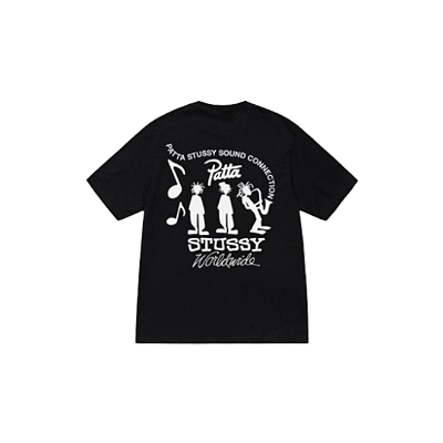 Camiseta Stussy x Patta Sound connection
