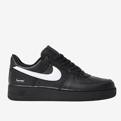 Tênis Nike Air Force 1 Low Supreme Black White