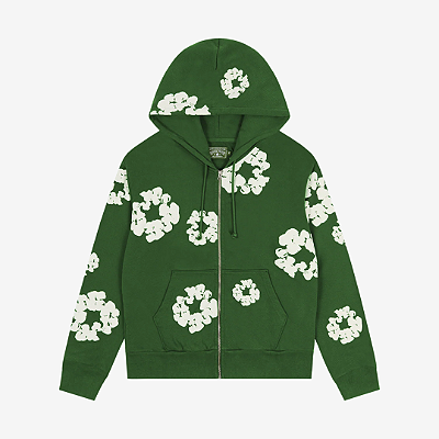 Moletom Denim Tears Cotton Wreath Zip Verde