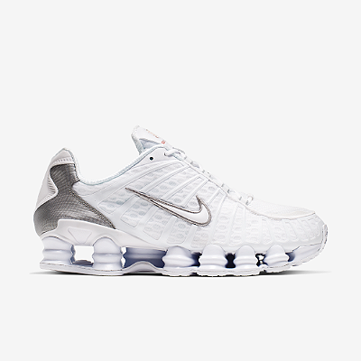 Tênis Nike Shox TL White Metallic Silver Branco