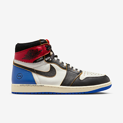 Tênis Union LA x Fragment x Air Jordan 1 Retro High OG SP Varsity Red Sport Royal