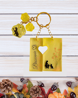 Chaveiro Afetivo Coração Vasado