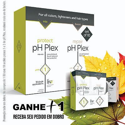 Plex Capilar Profissional pH Plex - 10 sachês com os passos 1 e 2