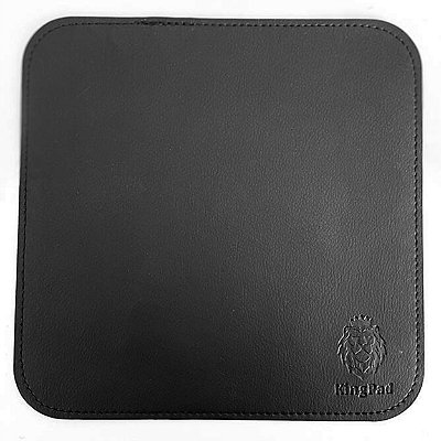 Mouse Pad em Couro Ecológico - 20x20cm - Preto