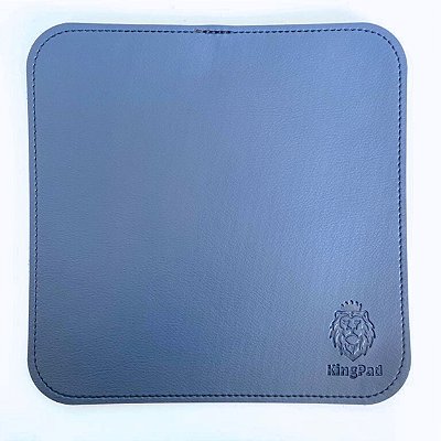 Mouse Pad em Couro Ecológico - 20x20cm - Azul Marinho