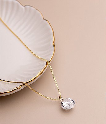 Colar Ponto de Luz Zircônia