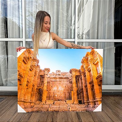 Quadro Decorativo Canvas Templo De Baco Heliópolis Horizontal