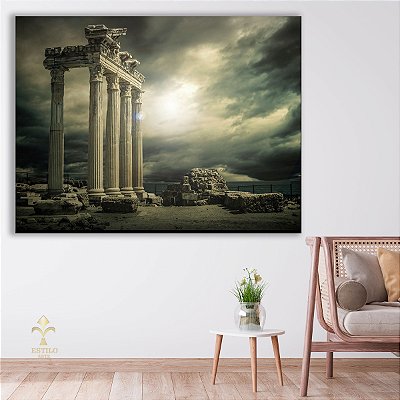 Quadro Decorativo Canvas Templo De Apolo Grécia Horizontal