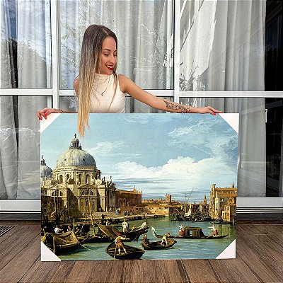 Quadro Decorativo Canvas A Entrada Para O Grande Canal Veneza Horizontal