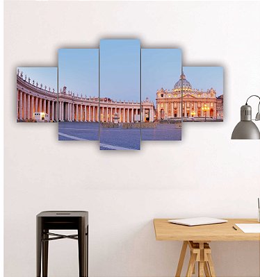 Quadros Decorativos Cidade Vaticano Roma 115x60