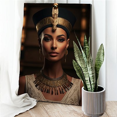 Quadro Decorativo Canvas Mulher Rainha Nefertiti