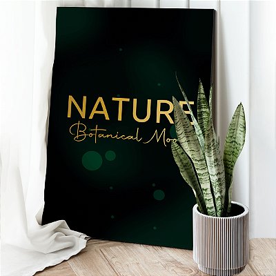 Quadro Decorativo Canvas Botânico Nature Botanical Mood Vertical