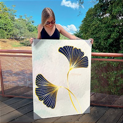 Quadro Decorativo Canvas Composição Leque Floral Colorido I Vertical