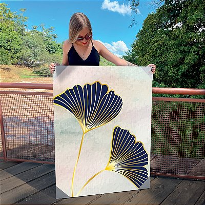 Quadro Decorativo Canvas Composição Leque Floral Colorido II Vertical
