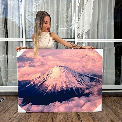 Quadro Decorativo Canvas Paisagem de Monte Fuji Horizontal