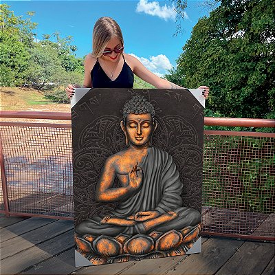 Quadro Decorativo Canvas Religioso Buda Vertical