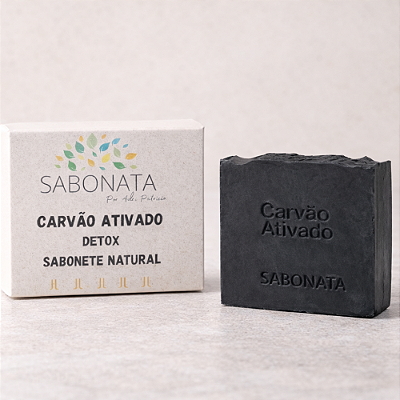 Sabonete Natural Detox de Carvão Ativado