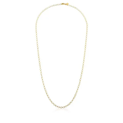 Corrente com Elos Ovais 80cm Ouro