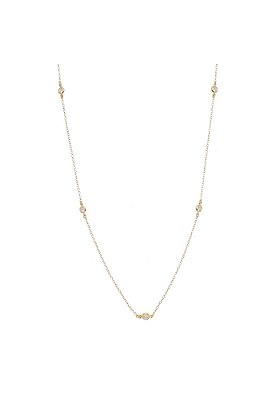 Colar Longo Pontos de Luz Ouro