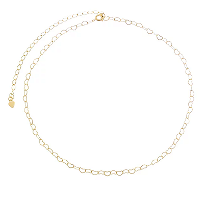 Choker Elos de Coração Ouro