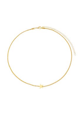 Choker de Malha com Estrela Ouro