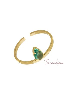 Anel Ajustável Pedra Gota