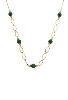 Colar de Elos com Pedra Natural