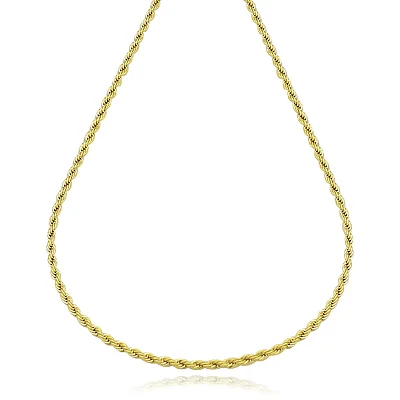 Choker Cordão Baiano 2mm Ouro