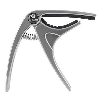 Capotraste para Violão e Guitarra Harmonics CH-101SV Guitar Capo Prata