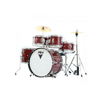 Bateria PHX Juvenil Bumbo 16" DS516C RD Vinho