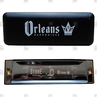 Harmonica Gaita Stone Series Diatonica em G - Orleans