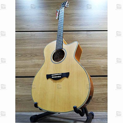 Violão Jumbo Elétrico TW-29 Medium Jumbo Série Woodstock NS Natural Satin - Tagima