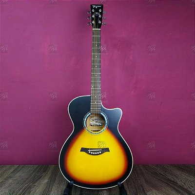 Violão Jumbo Elétrico TW-29 DS Tagima + Capa + Capo + Palhetas